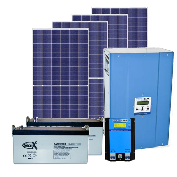 5kW Peak System with 12kWh Battery Reserve and 3.6kWp Solar Array Solar Power Kit